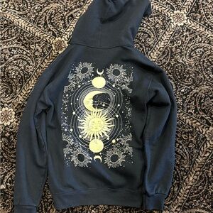 Men's Black Graphic Hoodie